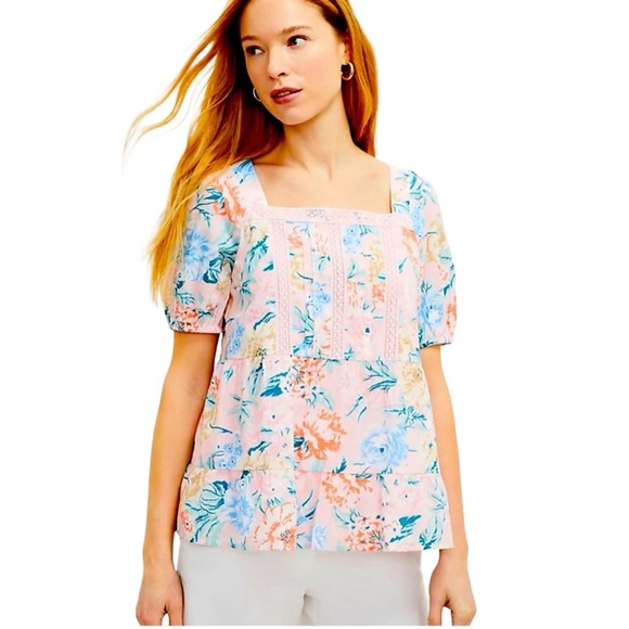 Loft Garden Lace Floral Blouse - Picture 1 of 4